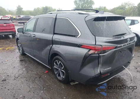 2025 Toyota Sienna Platinum from USA, damaged, VIN 5TDESKFC7SS171311
